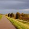 A path on the dike near Lage Zwaluwe, Netherlands