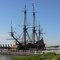 Old Dutch East India Company at Batavia yard sailing ship 